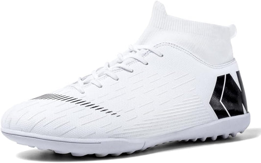 Men's Soccer Cleats Shoes Turf Indoor Football Cleats High Top Breathable Soccer Shoes Outdoor Training TF/AG