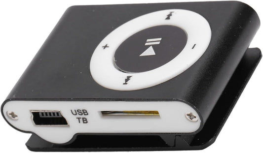 Chiwe MP3 MP3 Sports Player, Convenient Portable Long Battery Life Mini for Outside Activity(Black)