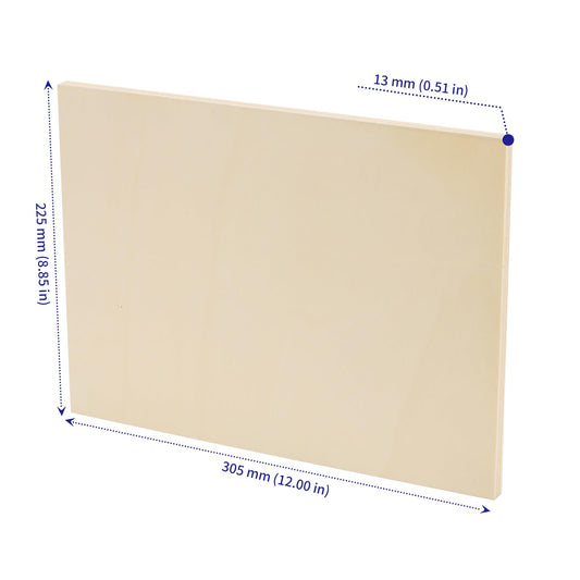 SOUJAP 8 Pack 9 x 12 Inch Wood Canvas Board, Unfinished Wooden Flat Panels, Wood Cradled Framed Canvas for Painting Craft Art