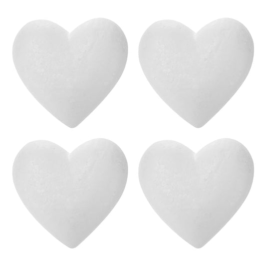 GANAZONO Wedding Solid Heart Foam Ornaments 6.49X6.29X1.96 Inch Lightweight Craft Hearts for DIY Valentine S Day Wedding Party Decorations and School Art Projects Set of 4
