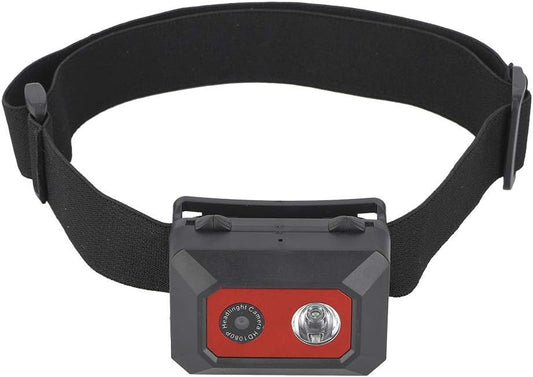 VBESTLIFE F18 1080P Night Vision Head-Mounted Sports Camera with LED Light for Outdoor Sports Traveling