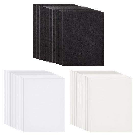 BENECREAT 50pcs Flower Pressing Kit, 10pcs Absorbent Paper, 10pcs Sponge, 30pcs Lining Blotter Paper for Dried Flower Crafts, Scrapbooking, Invitations