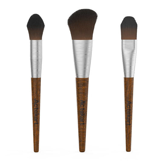 Actekart 3PCS Model Cleaning Brush Kit (Premium Wooden Handle) Soft Figure Duster Brush, Professional Model Dusting Brush for Statues, Collectible Figurine, Hobby Crafts