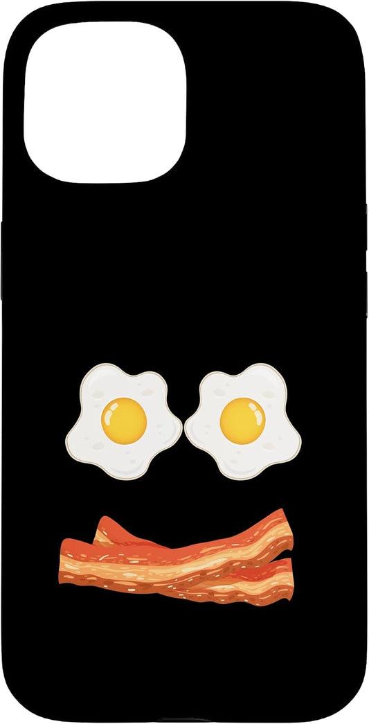 Bacon And Eggs Lover Gift 15 Bacon And Eggs Funny Breakfast Humor Bacon And Eggs Case for iPhone