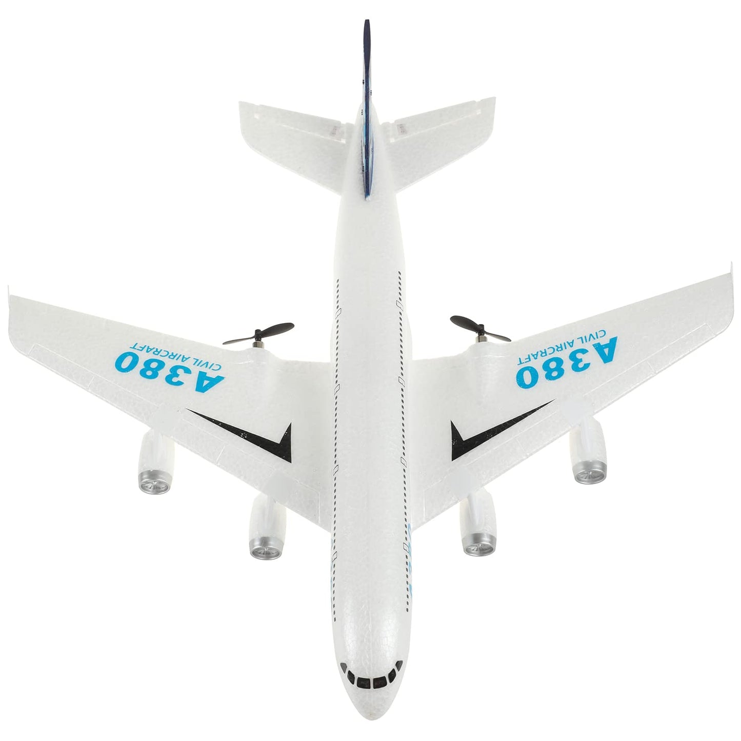 OTTCCTOY RC Plane Remote Control Airplane 2.4Ghz DIY 3 Channels Remote Control Airplane Built in 6-Axis Gyro, A380 RC Aircraft for Kids EPP Foam Glider for Advance