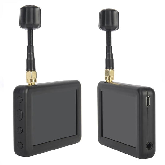 3 Inch Micro Monitor with 480x320 LCD Display Screen 5.8G 40CH Auto Search Wireless Monitor Build-in Battery For RC Multicopter FPV Drone Part RC Trucks/RC Crawler/Boats/Tank/Quadcopter (Black)