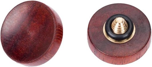 12mm VKO Wood Soft Shutter Release Button,Delicate Camera Shutter Button Concave Surface Red(Wood Grain Random)