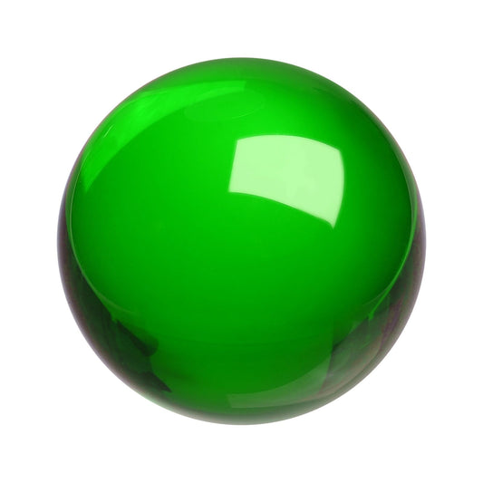 uxcell Round Crystal Sphere, 60mm / 2.4" Glass Solid Decorative Sphere Crystal Ball for Home Decor Ornament Gift Craft Feng Shui Divination Fortune Telling Fountain Decoration, Green