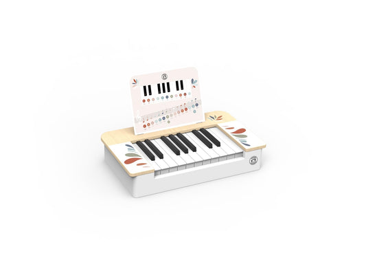 SPEEDY MONKEY Kids Piano Keyboard – FSC Wooden Toddlers Music Toy with Colorful Keys, Educational Digital Mini Piano for Boys & Girls, Interactive Musical Instrument for Beginners & Little Musicians