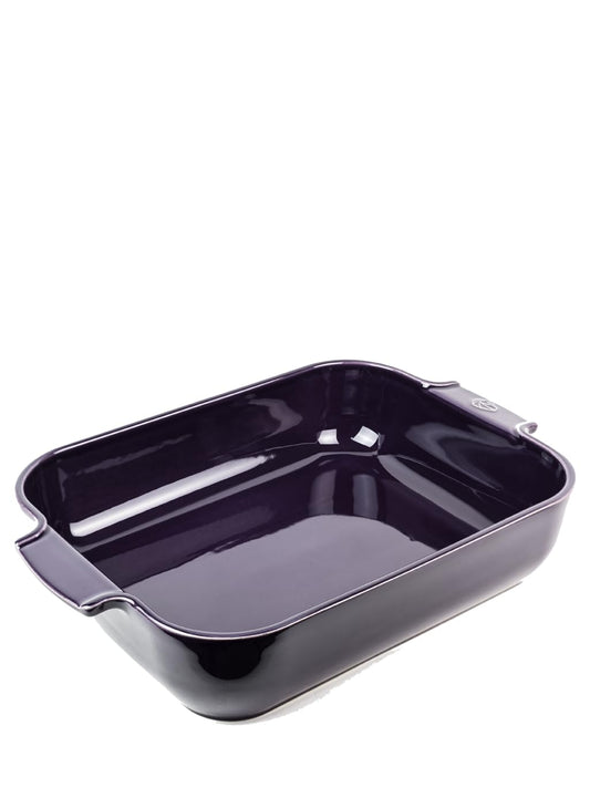 Peugeot - Appolia Rectangular Oven Dish - Ceramic Baker with Handles - Eggplant, 13 x 11 x 3 inches