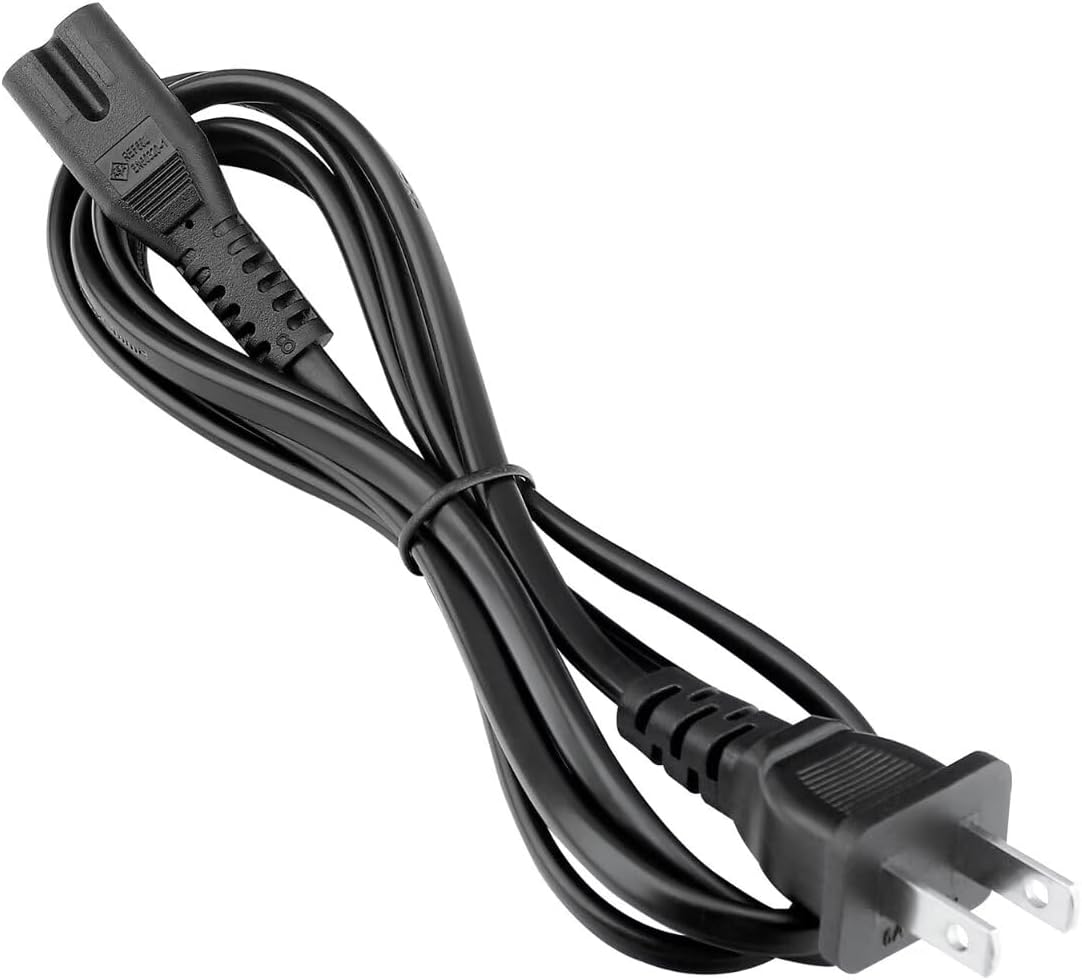 MDCGPower 5ft XPE470 2-Prong AC Power Cord Cable Compatible with Crenova Mini Projector Wire Lead