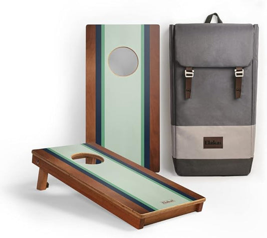 Elakai National Parks Series Premium Travel Cornhole Boards with Carry Case Backpack 1x2