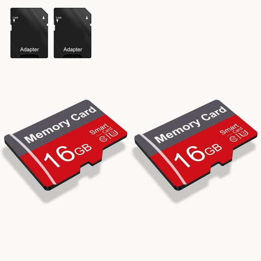 Yicunxin 2 Pack 16GB C10 A1 (16, Memory Card with Adapter, High Speed TF Card, UHS-I Memory TF Card for Tablet/Mobile