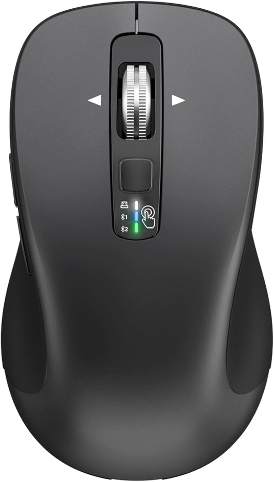CITLLA BT1 BT2), 4-Way Wireless Bluetooth Mouse (USB + + Full Size Mouse, Scrolling, Multi-Device Silent for Computer