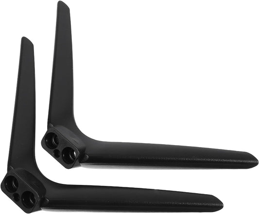 Ciieeo 15mm Tv Stand Mount Base with Dual-Hole Plastic Feet, No-Drill Installation Pedestal Support Bracket