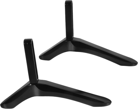 TOYANDONA Tv Stand Base Bracket with Screws, Black Tv Holder Replacement, Tabletop Support for Flat Screen Televisions