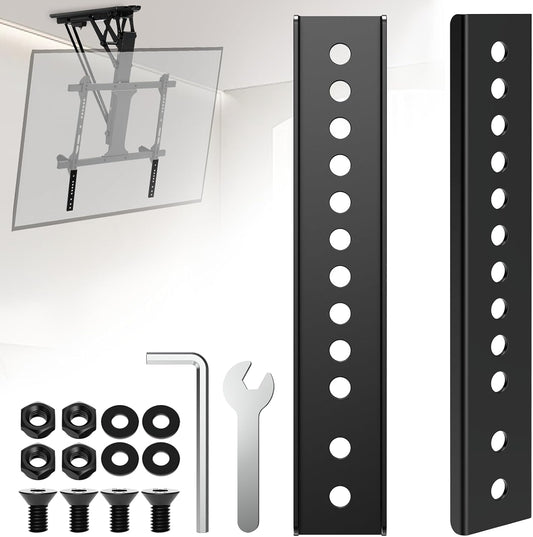 woiron 2 Vertical VESA Extender Plate Bracket Kit, TV Mount Extension Bracket Designed for Low VESA Pattern TVs