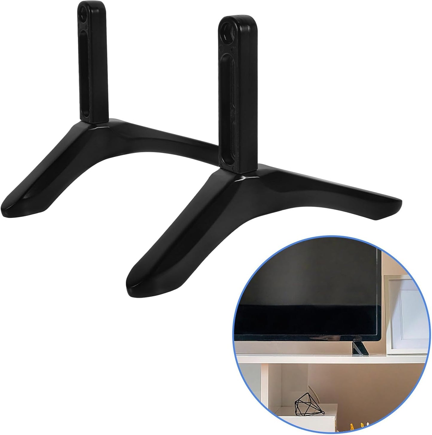 SHINEOFI Replacement TV Stand Base with Screws - Stable Holder for Home Living Room