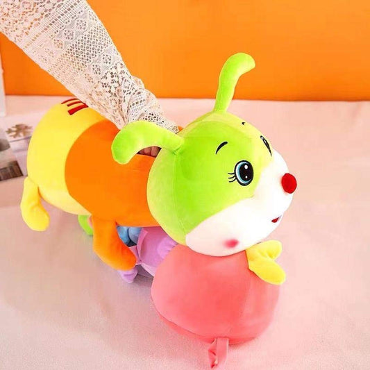 AOQI Multicolor Caterpillar Stuffed Animal Big Hugging Pillow Cute Plush Soft Pillow Doll,Giant Plush Toy,Gifts for Girl Boy Babies Birthday (51.8inch/130cm)
