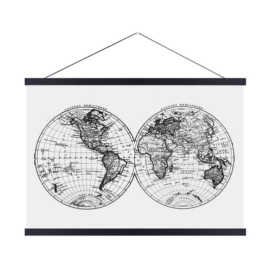 Landmass 30” Wide Black Magnetic Poster Hanger - 30x20 30x24 30x30 30x40 - Wood Hugger Frame for Posters, Prints, Photos, Pictures, Maps, Scrolls, and Artwork - Wall Hanging Wooden Frame