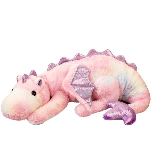ARELUX Large 36in Cute Dragon Stuffed Animals Plush Toy Soft Colorful Pink Pterosaur Plushie Giant Fuzzy Dinosaur Pillow Plushies with Wings Cuddly for Friends Family Member