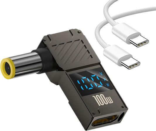 WITRN 100W 7.9 5.5mm 100W/5A (1.5M) PD Power Charger Connector Tip for IBM DC x with USB C Cable