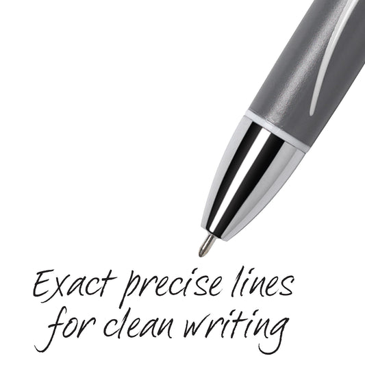 BIC Glide Exact Black Retractable Ballpoint Pens, Fine Point (0.7mm), 12-Count Pack, Ultra Smooth Writing Black Pens