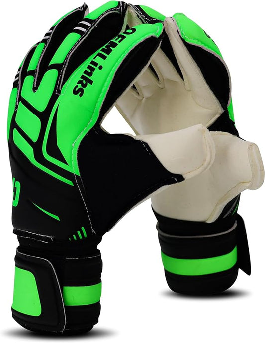 Youth&Adult Goalie Goalkeeper Gloves with Finger Protection Breathable Soccer Gloves with Strong Grips，6 Colors，Sizes 7-10