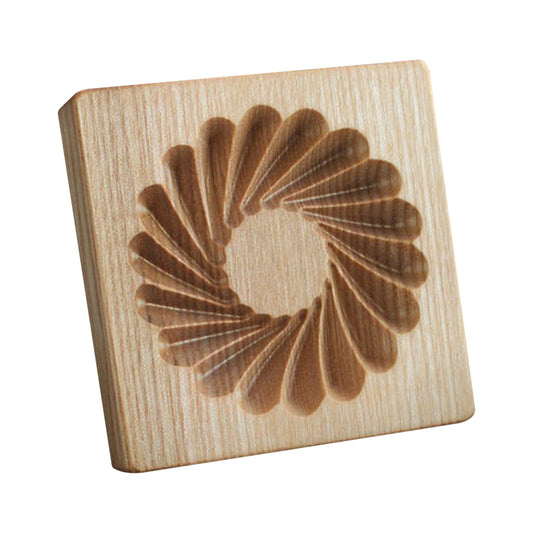 Wooden Cookie Biscuit Mold, 3D Baking Mold, Embossing Craft Decorating Baking Tool, Suitable for Halloween Thanksgiving Christmas Kitchen DIY (Shape E 10 * 10 * 2)