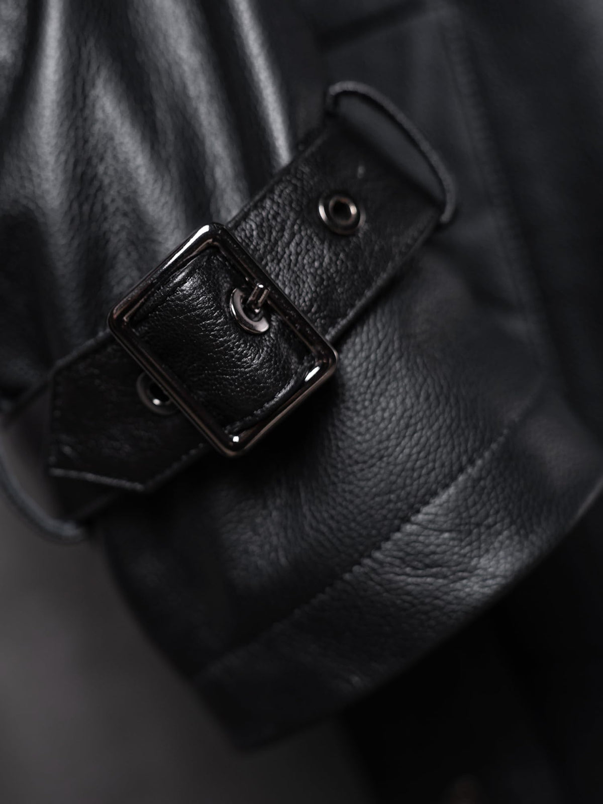 WPKDS Men's Genuine Leather Trench Coat, Mid-Length Double Breasted with Belt, Leather Overcoat Jacket (US, Alpha, XX-Large, Regular, Regular, Black)