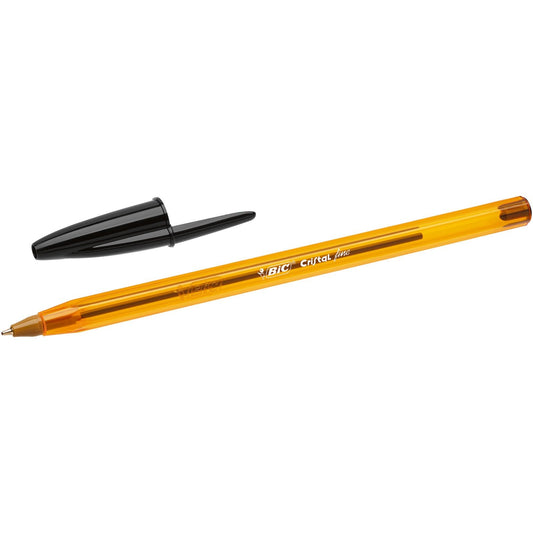 BIC Cristal Original Fine Ball Pens Fine Point (0.8 mm) - Assorted Colours, Pouch of 10