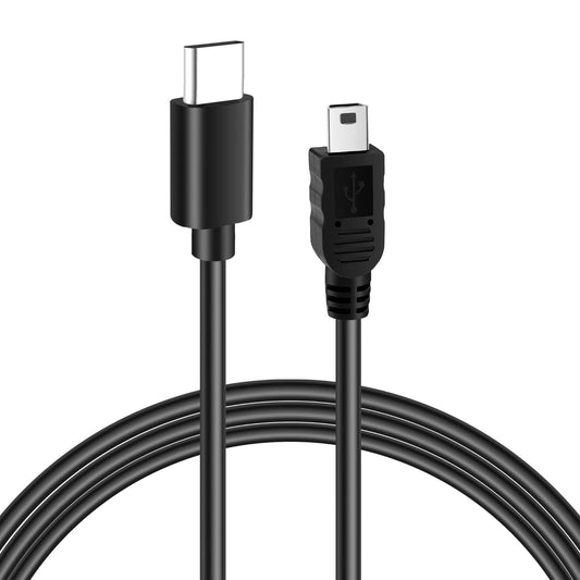 2 5-Pin PS3 MP3 Kxable USB C to Mini USB Cable Feet, USB C to Mini Charging & Sync Data Cord, Compatible with Texas