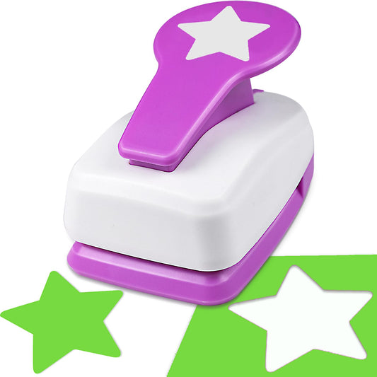 Star Hole Punch 2 inch, Star Paper Punch, Stars Shaped Hole Punch, Scrapbooking Punches, Stars Hole Puncher for Crafts, StarPunch Lever Paper Punch, Craft Punches for Scrapbooking, Card Making