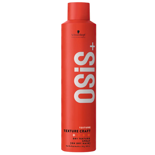 OSiS+ Texture Craft – Volumizing Dry Texture Spray - Root Lift with Natural Feel and Shine – Lightweight Hair Styling Product – Brushes Out Easily, 8.9 oz Packaging may vary