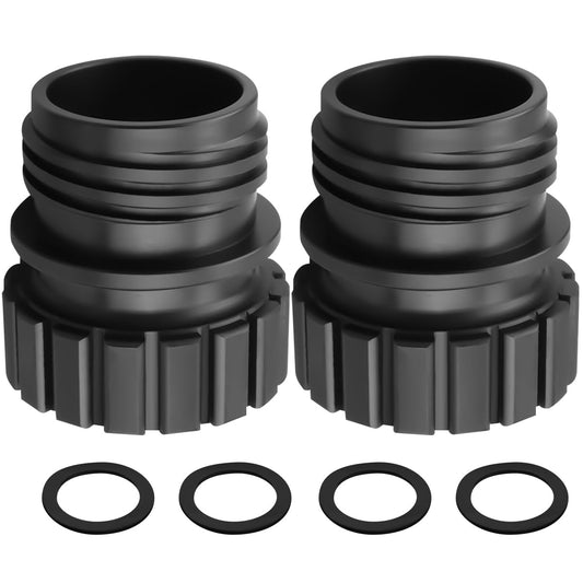 Quick Connect Sodas Bottles Adapter, Crystal Glass Bottle Adaptor Cap Compatible with Terra/Art/OneTouch Soda Machine, Fit for 0.7L Stream Soda Machine Quick Bottle Adapter Cap (2 PCS)