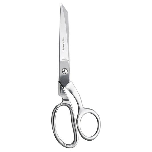 Fiskars Forged Scissors - 8" Stainless Steel - Paper and Fabric Scissors for Office, Arts, and Crafts - Silver