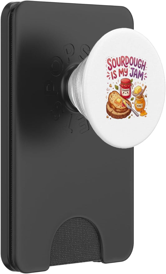 Cozy Crumb Club Sourdough is My Jam Funny Baking for Women Bakers Moms PopSockets PopWallet for MagSafe