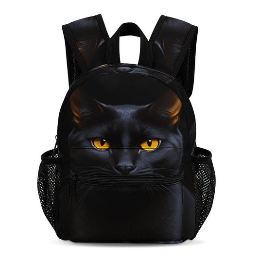 SKHJCY Black Cat Mini Backpack for Women, 13 Inch Lightweight Fashion Daypack, Durable Small Rucksack with Side Pockets, Casual Travel Bag for Teens And Adults