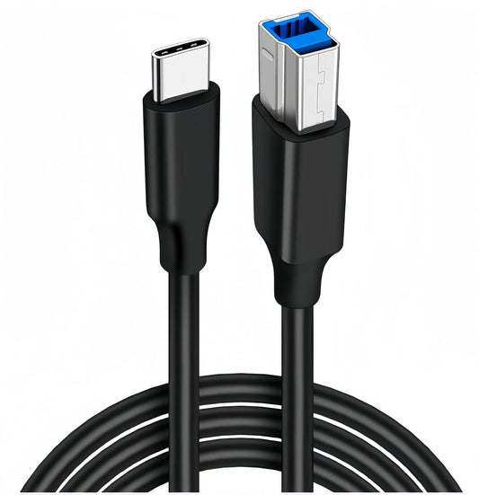 3.0 3-B 6ft 3.1 5Gbps USB B Cable, USB Male to USB C Cable, USB C to USB Type B Cable High Speed Printer Cord