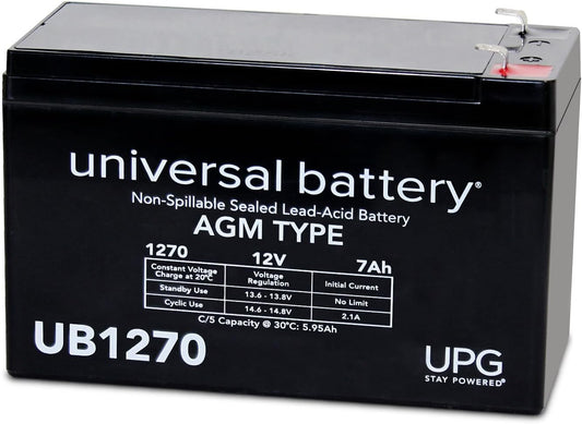 UPG 12V 7.2AH Security Alarm System Battery SLA Security Certified-Electronics