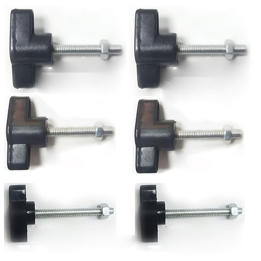 ThtRht 6 Pack Tripod Stand Height Adjustable Wing Knobs with Bolts Screws and Nuts Replacement Pole Tightening Knobs