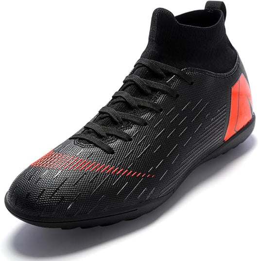 Men's Soccer Cleats Shoes Turf Indoor Football Cleats High Top Breathable Soccer Shoes Outdoor Training TF/AG