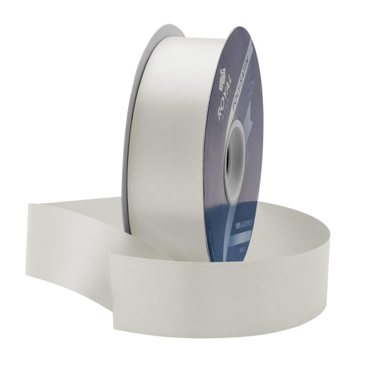 Royal Imports White Satin Ribbon 1.5 Inch (#9), 100 Yards – Waterproof Double-Faced Poly Ribbon for Flower Bouquets, Crafts & Gift Wrapping – Made in Italy