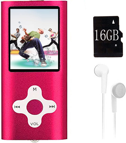 Xidehuy Mp3 16 Viewer/1.8 Player,Music Player with a GB Memory Card Portable Digital Music Player/Video/Voice Record/FM