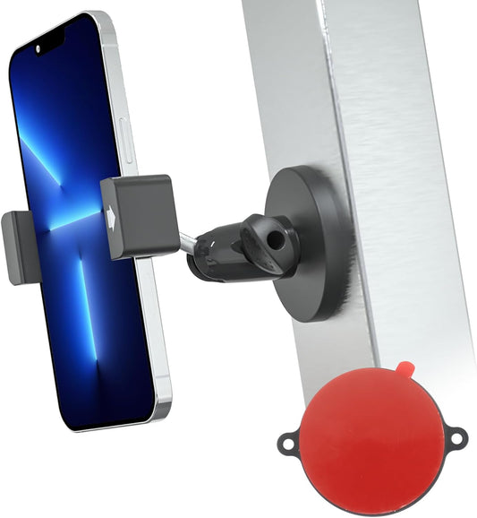CANHET 16 15 14 S25, 4-7" Forklift Magnetic Phone Holder,Reinforced Magnet Base Tractor/Pallet Jack/Fork