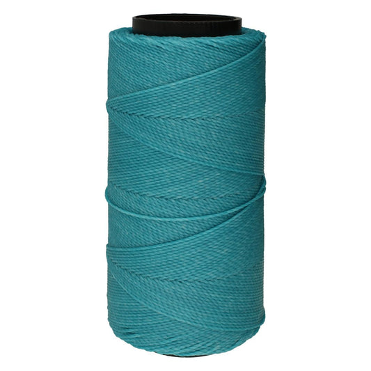 The Beadsmith Knot It Waxed Polyester Cord – Aqua Color – 0.7mm Diameter – Light Wax, 144 Meters (472 Feet) Per Spool – Make Jewelry, Macrame, Friendship Bracelets and DIY Crafts