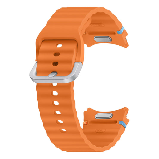 SAMSUNG Galaxy Watch 7, 6, 5, 4 Series Sport Band, Rubber, Smartwatch Replacement Strap for Men and Women, One Click Attachment, Medium/Large, ET-SNL31LOEGUJ, Orange
