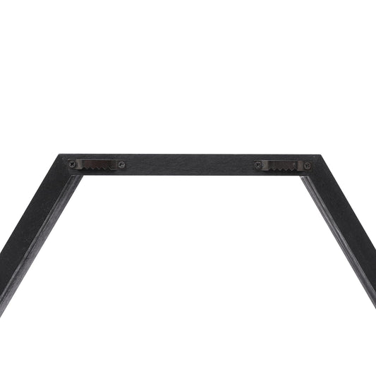 WONFUlity Hexagon Floating Shelves Honeycomb Shelves Wall Mounted Wood Farmhouse Storage Wall Shelf for Bathroom, Kitchen, Bedroom, Living Room,Driftwood Finish Decor, Black