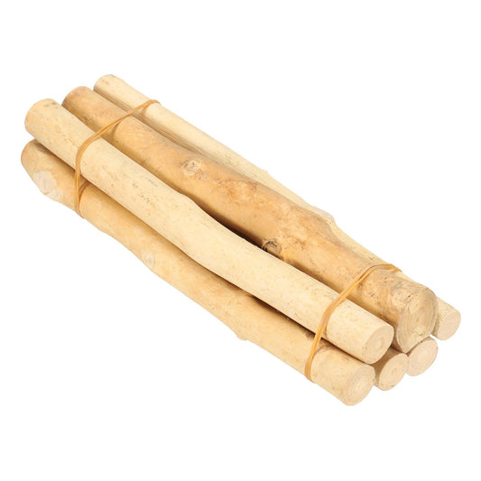 PATIKIL 6 Pcs 30cm Wood Log Sticks, Natural Wood Craft Sticks, Dried Wood Sticks Wooden Branches for DIY Crafts Accessory Decor Photo Props, White