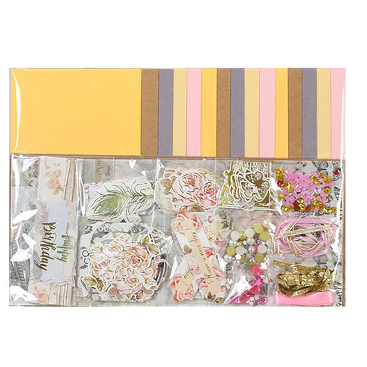 Huralona Handmade DIY Greeting Card Kits Includes 15 Blank Cards 15 Colorful Envelopes with Decoration Accessories for Craft Birthday Thanksgiving Christmas Wedding Invitation Card
